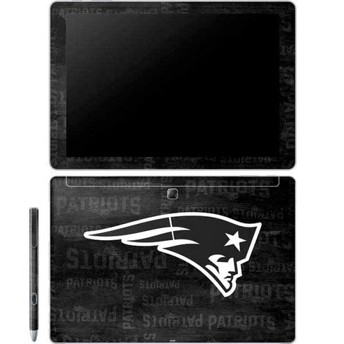 NFL New England Patriots Black & White Galaxy Book 12in Skin